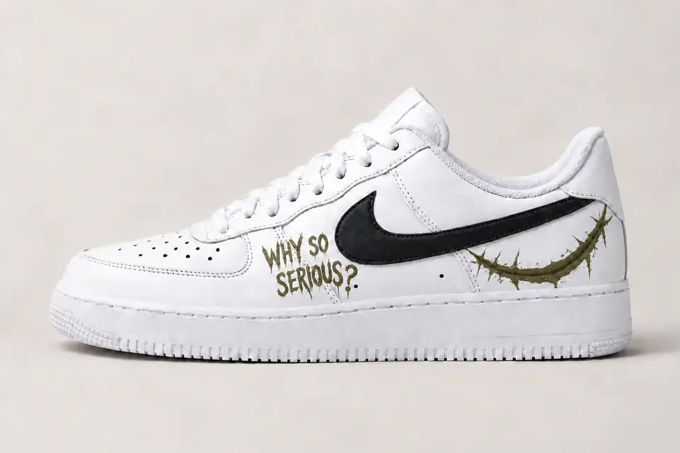 Air Force 1 Joker coloris kaki, vue de profil