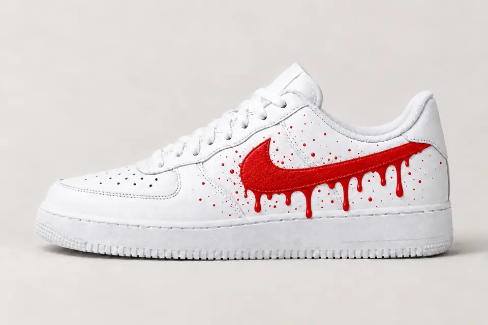 Air Force Bébé Garçon Drip coloris rouge, vue de profil