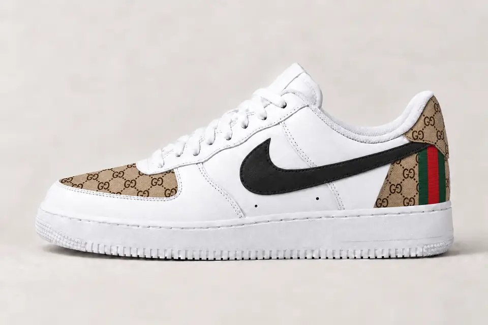 Air Force Gucci Femme coloris multicolore, vue de profil