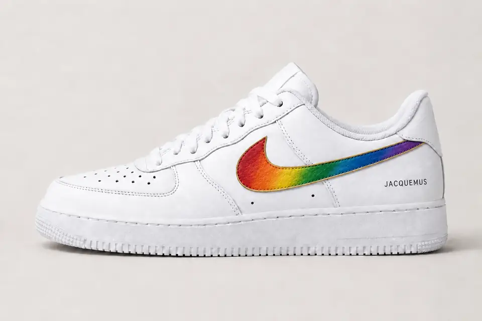 Air Force Jacquemus coloris multicolore, vue de profil