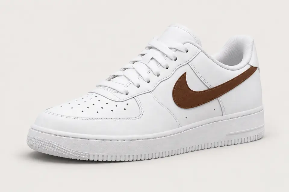 Air Force One Marron Femme coloris marron, vue de trois quarts